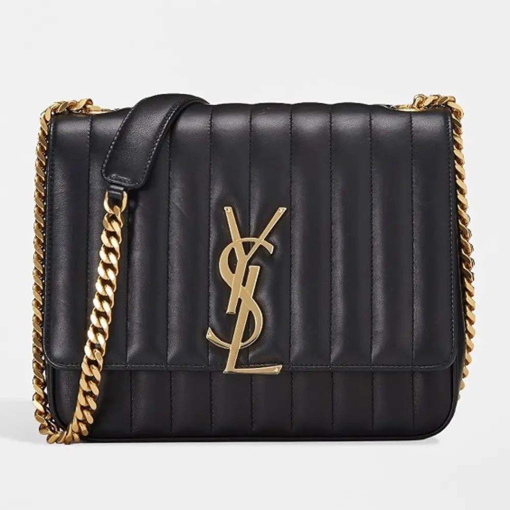 Crossbody YSL Handbag for Women: Elegant Quilted Chain Strap Handbag - Image 2