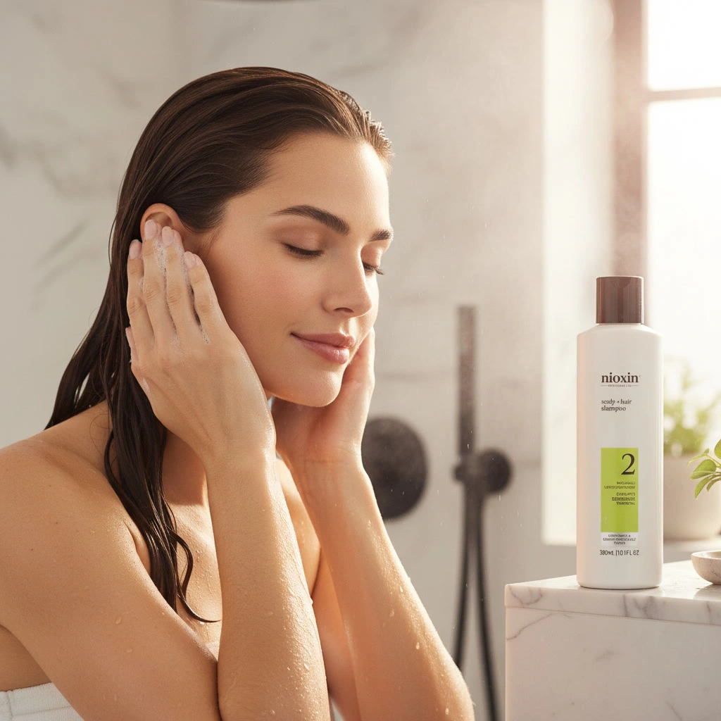 Shampoo for hair loss that gently cleanses scalp buildup and impurities