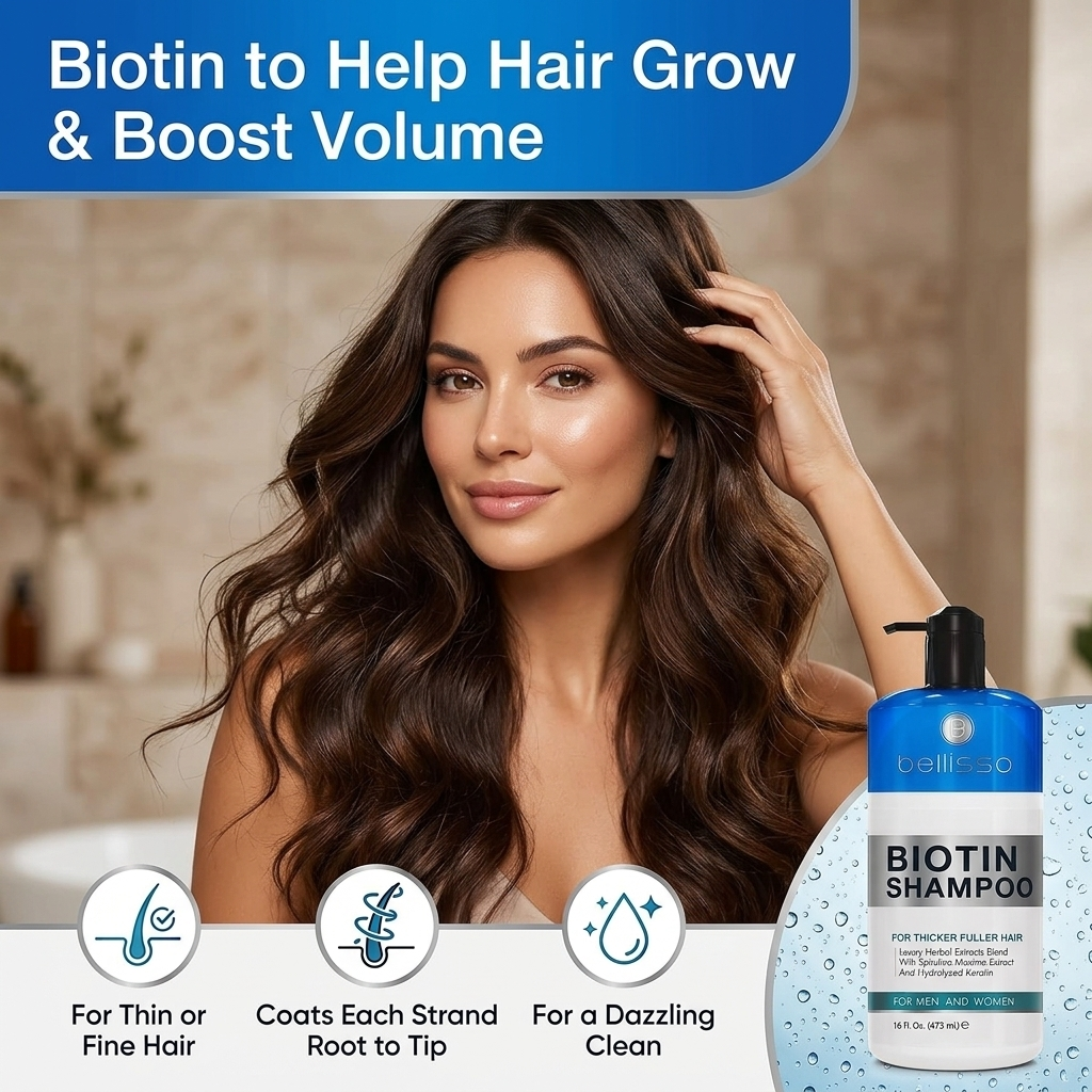 Shampoo to help hair grow and boost volume for thin, fine hair
