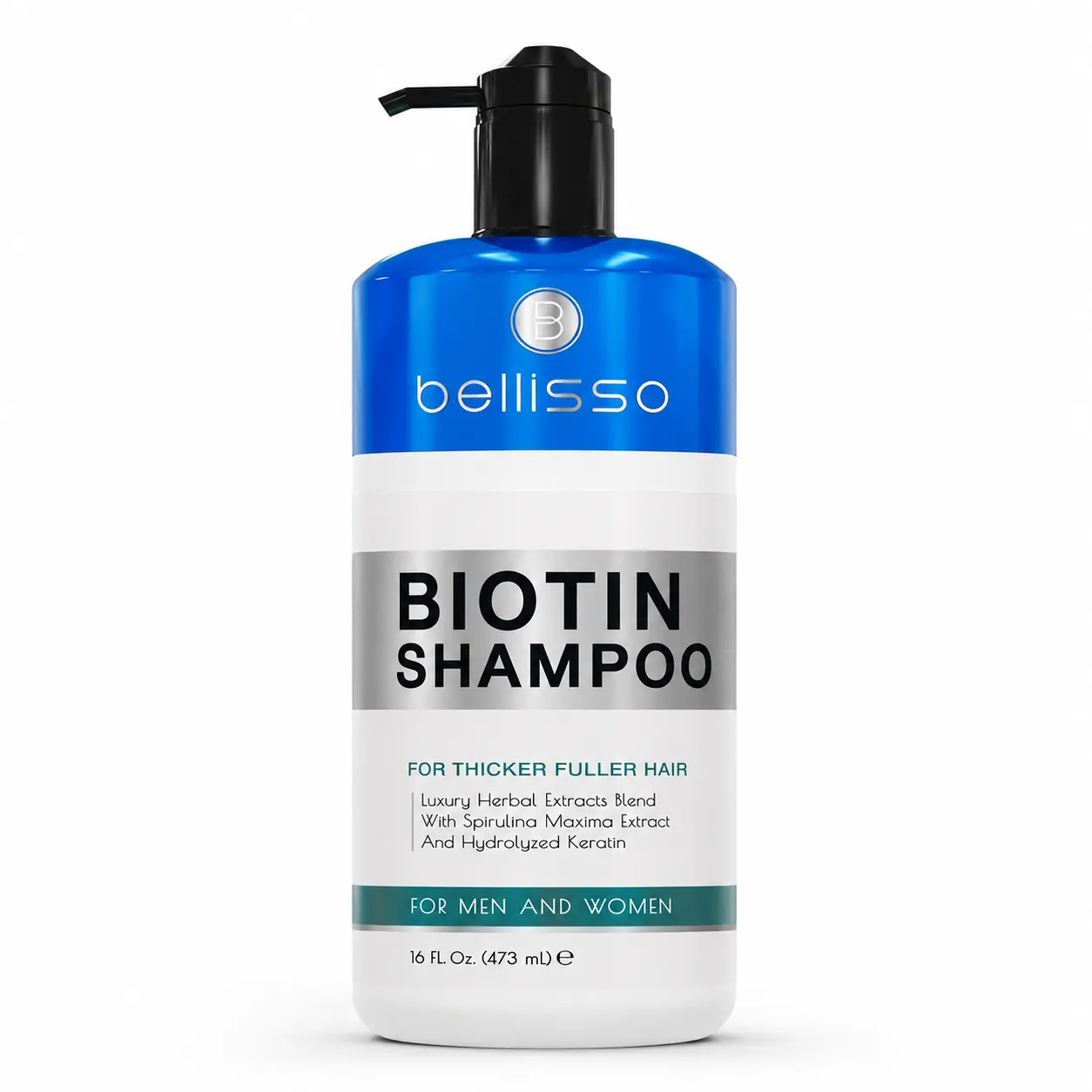 Bellisso shampoo with biotin for thicker, fuller hair