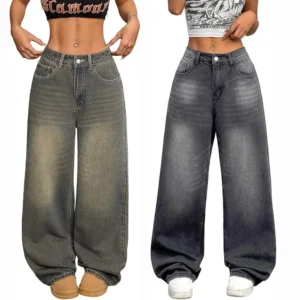 Baggy Jeans: High-Rise Wide-Leg Y2K Streetwear Denim