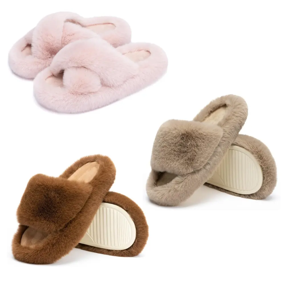 Slippers for Women: Essential Memory Foam Faux Fur Comfort - Image 3
