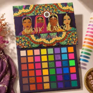 48-color best eyeshadow palette with bright pigmented rainbow shades