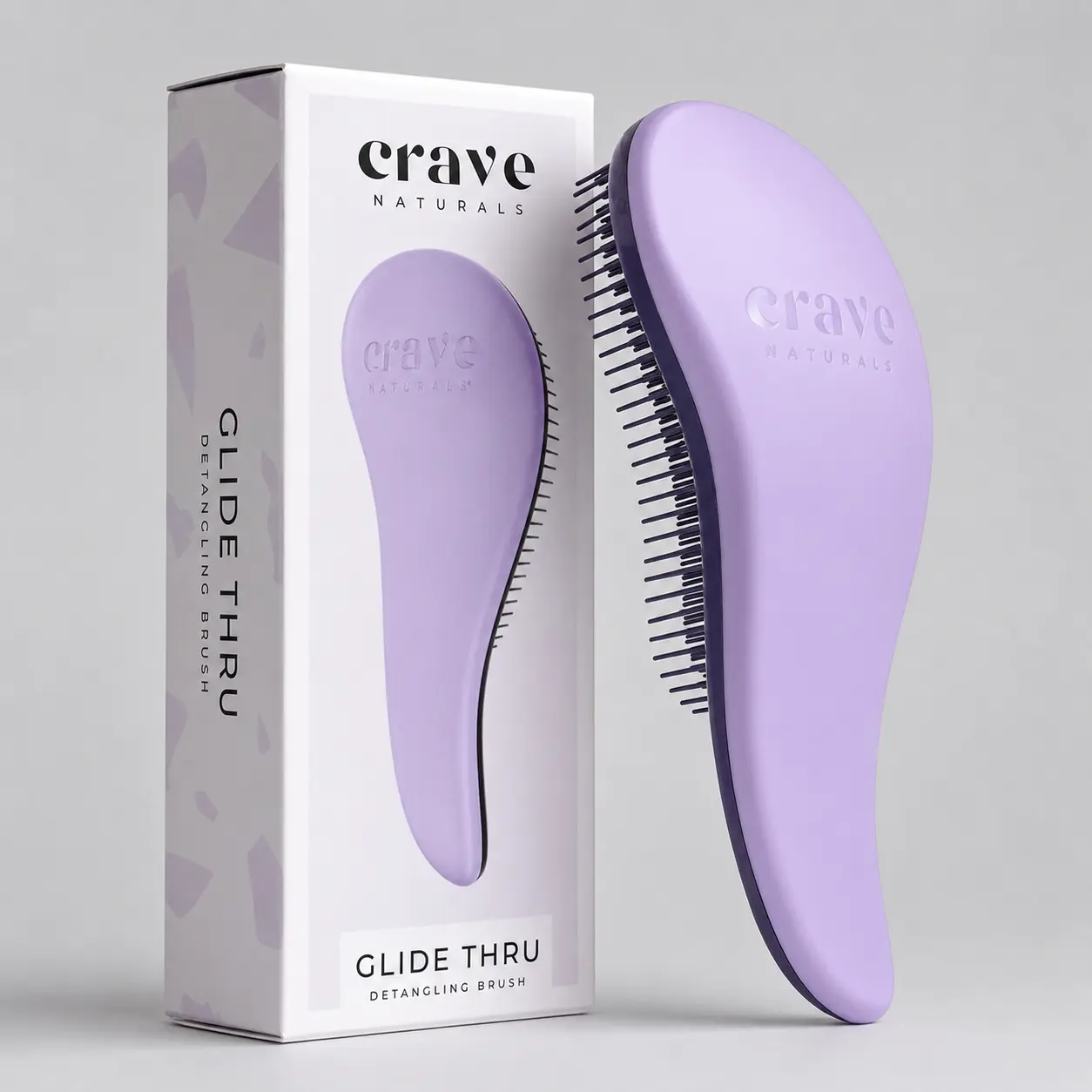 Crave Naturals detangling brush for gently smoothing and detangling hair