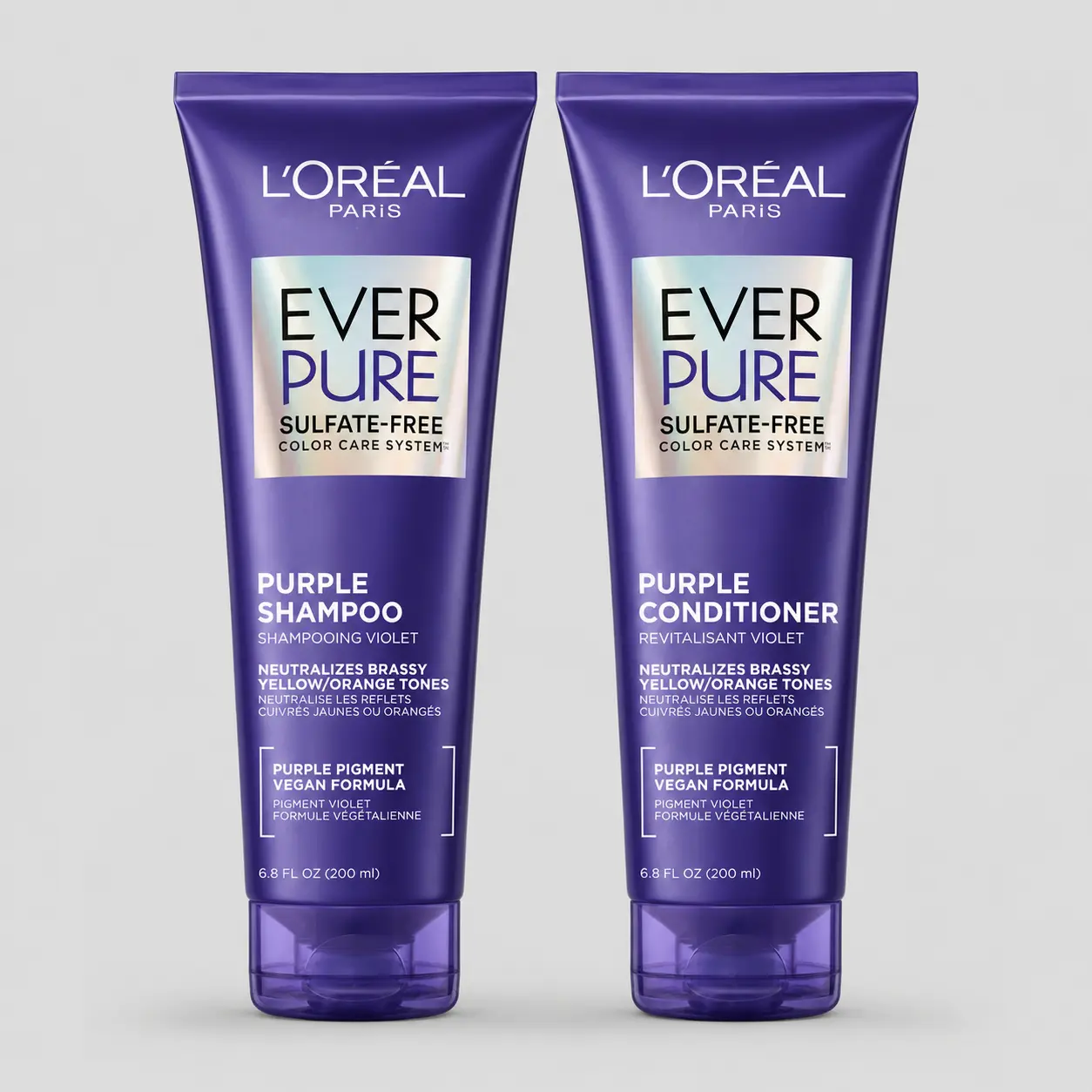 L'Oréal EverPure purple shampoo and conditioner for blonde hair