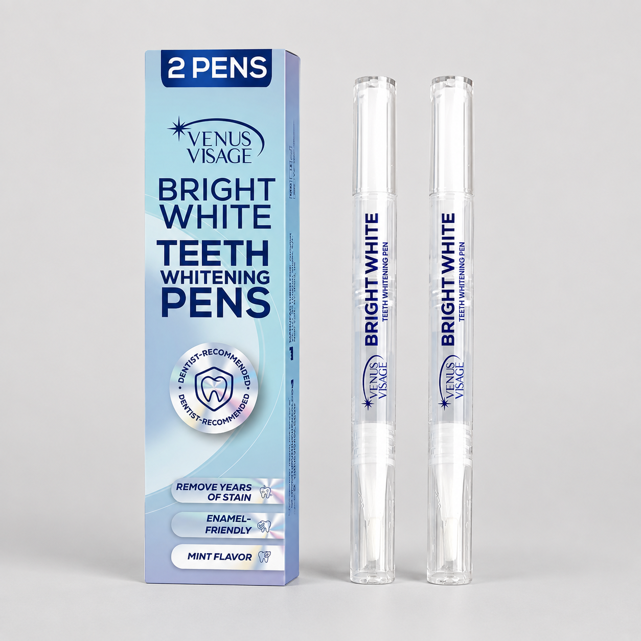 Teeth whitening pen for brighter and whiter-looking teeth