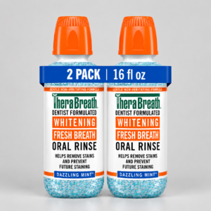 Whitening mouthwash for fresh breath and a brighter-looking smile